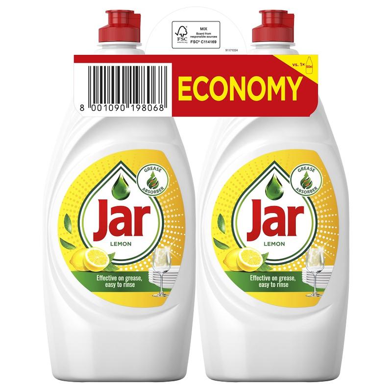 JAR Lemon, mosogatószer, DUO, 2×900ml