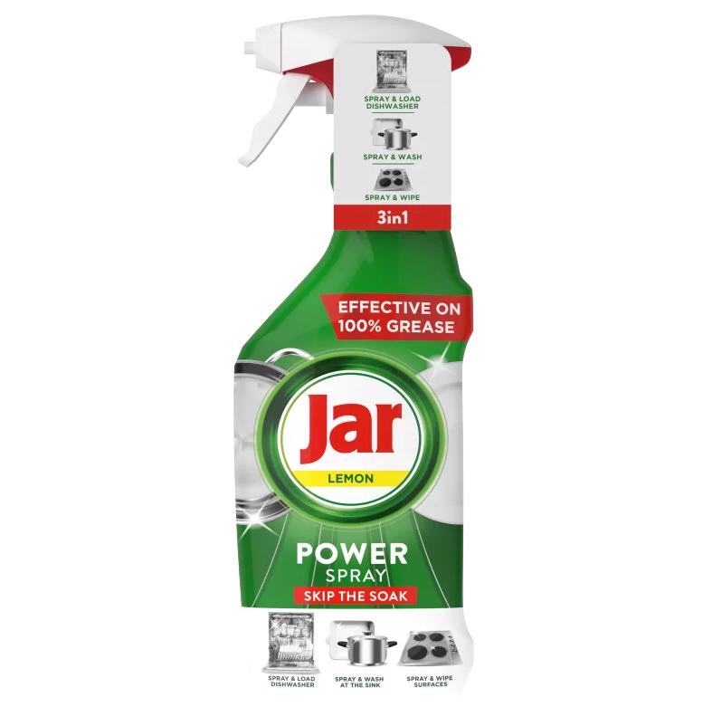 Jar Power Spray, 3 az 1-ben,Könnyű tisztítás és ragyogás az edényekhez és a konyhához, citrom,500 ml