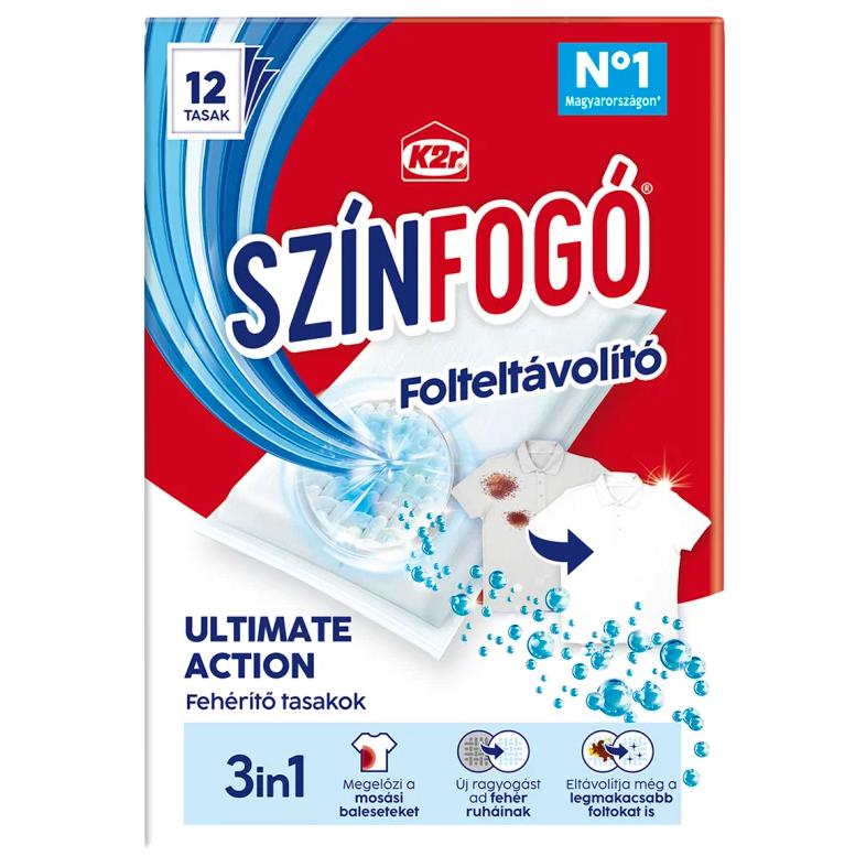 K2r Ultimate Action Színfogó folteltávolító fehérítő tasakok 12 x 30 g (360 g)