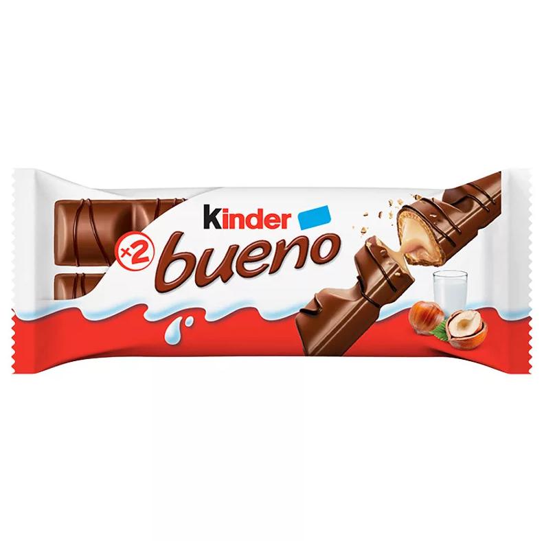 Kinder Bueno tejcsokoládéval bevont ostya tejes-mogyorós krémmel töltve 2 x 21,5 g (43 g)