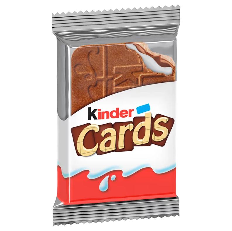 Kinder Cards ropogós ostya tejes és kakaós töltelékkel 25,6 g