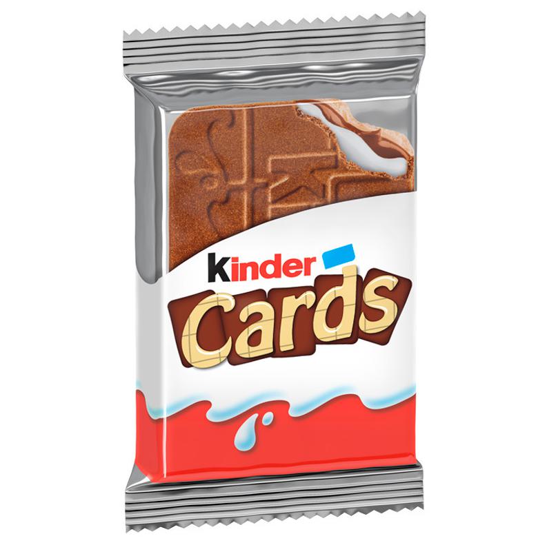 Kinder Cards ropogós ostya tejes és kakaós töltelékkel 25,6 g