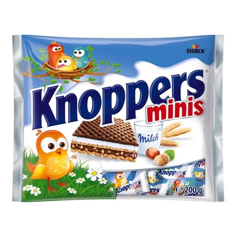 Knoppers Mini ostyaszeletek (egyesével csomagolva) húsvéti minta 200g