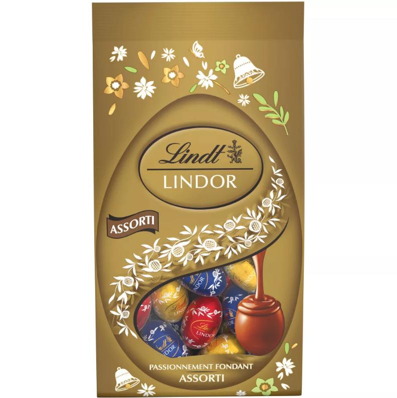 Lindor csokoládé tojások 180g mini válogatás tej-ét-fehér
