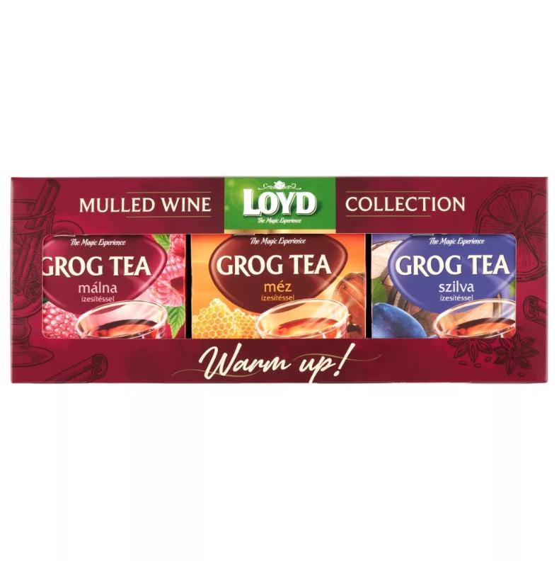 Loyd Grog tea málna, méz és szilva ízesítéssel 3 x 30 g (90 g)