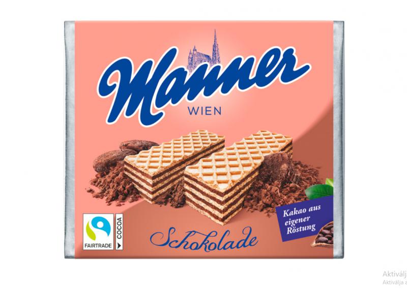 Manner csokoládékrémmel töltött ropogós ostyaszeletek 75 g