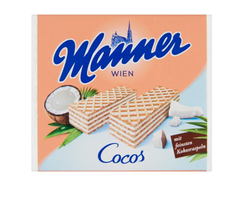 Manner ropogós ostya kókuszkrémmel töltve 75 g