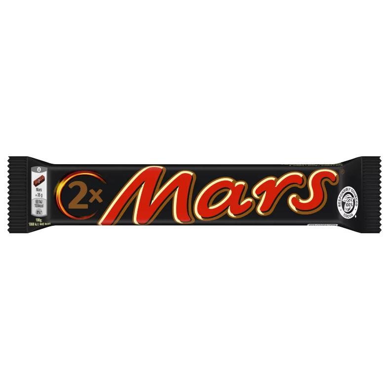 Mars karamellás földimogyorós krémes szelet tejcsokoládéba mártva 2 x 35 g (70 g)