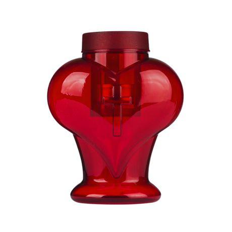 Mécses műanyag 14cm 30g 6-8h piros, fehér