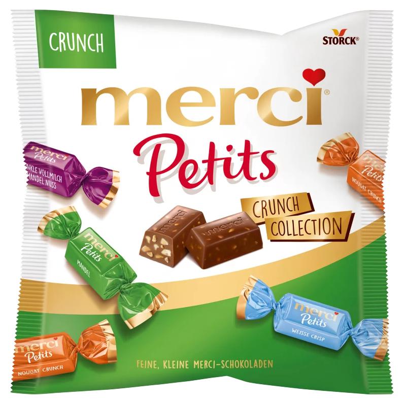 Merci Petits Crunch Collection 4 csokoládékülönlegesség 125 g