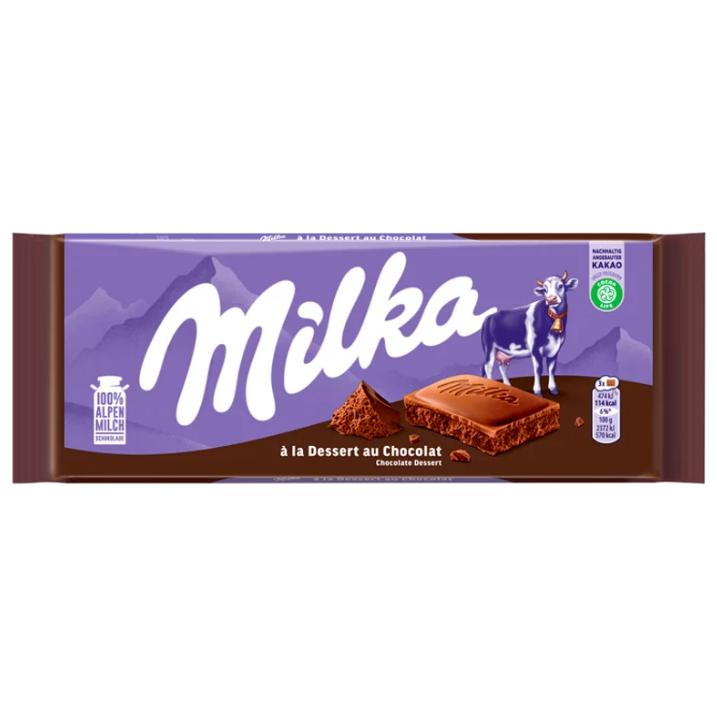Milka à la Dessert au Chocolat alpesi tejcsokoládé habosított kakaós töltelékkel 100 g