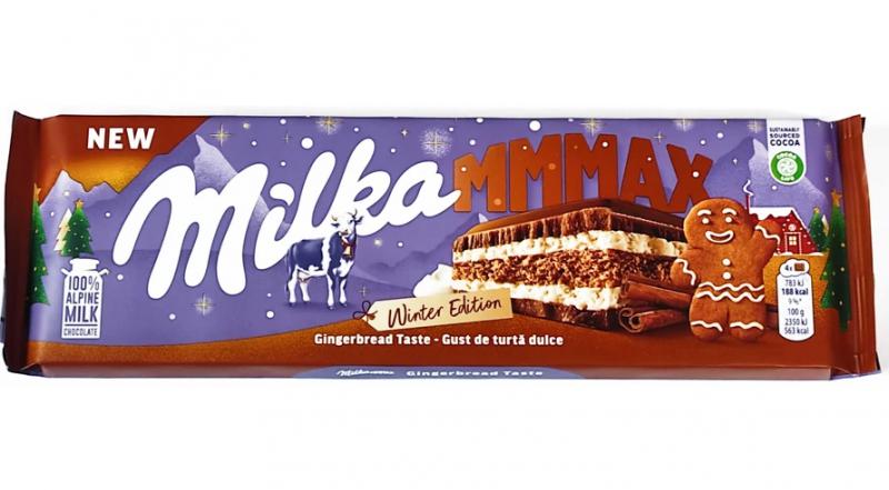 Milka Gingerbread Mézeskalács Ízű Tejcsokoládé 300g