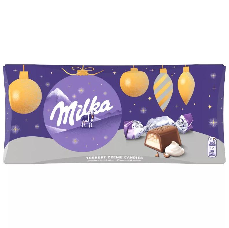 Milka szaloncukor joghurtízű krémmel 255g