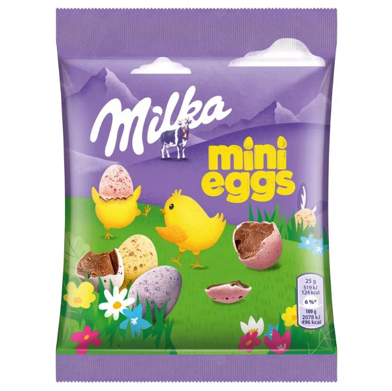 Milka tejcsokoládé húsvéti tojások 100g mini