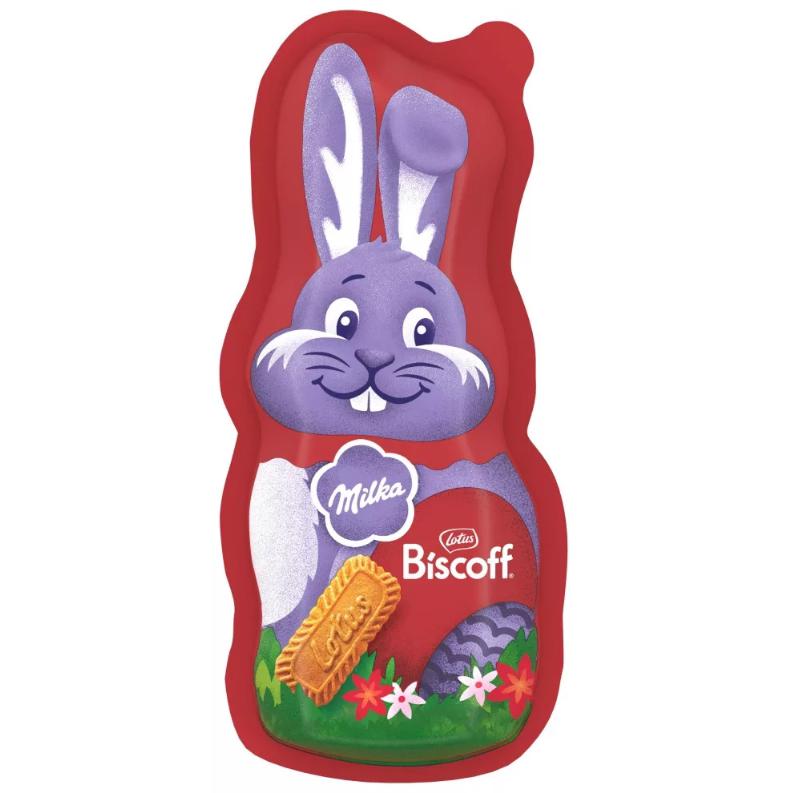 Milka tejcsokoládé nyúl 95g Lotus Biscoff