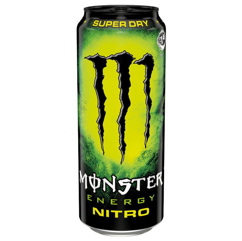 Monster Energy Nitro Super Dry szénsavas ital koffeinnel, cukrokkal és édesítőszerrel 500 ml