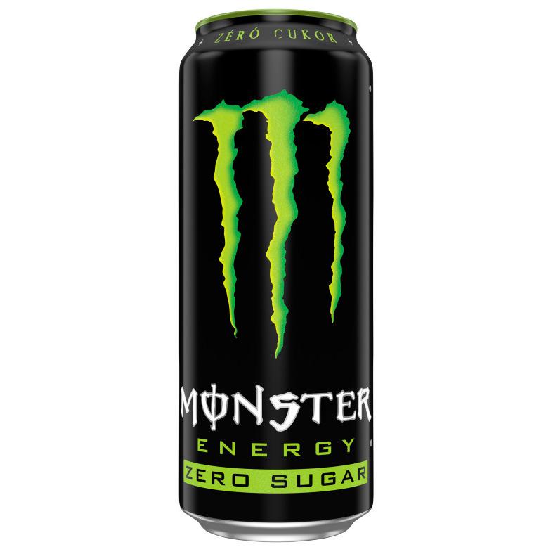 Monster Energy Zero Sugar szénsavas ital koffeinnel és édesítőszerekkel 500 ml