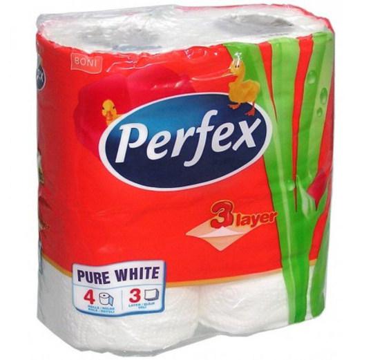 Perfex toalettpapír 3 rétegű, 4 tek.