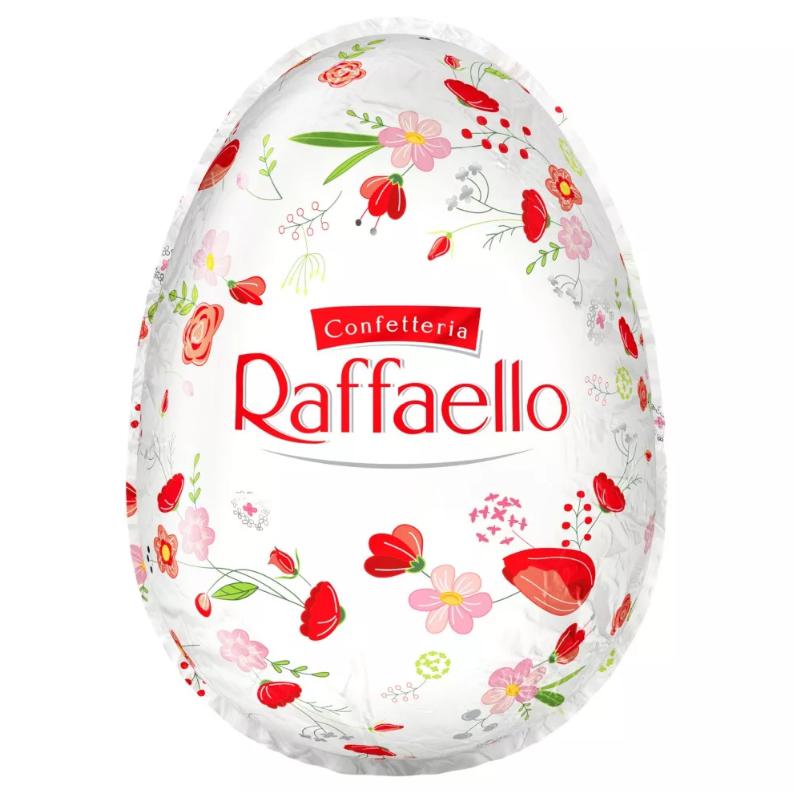 Raffaello fehércsokoládé tojás 100g kókuszos