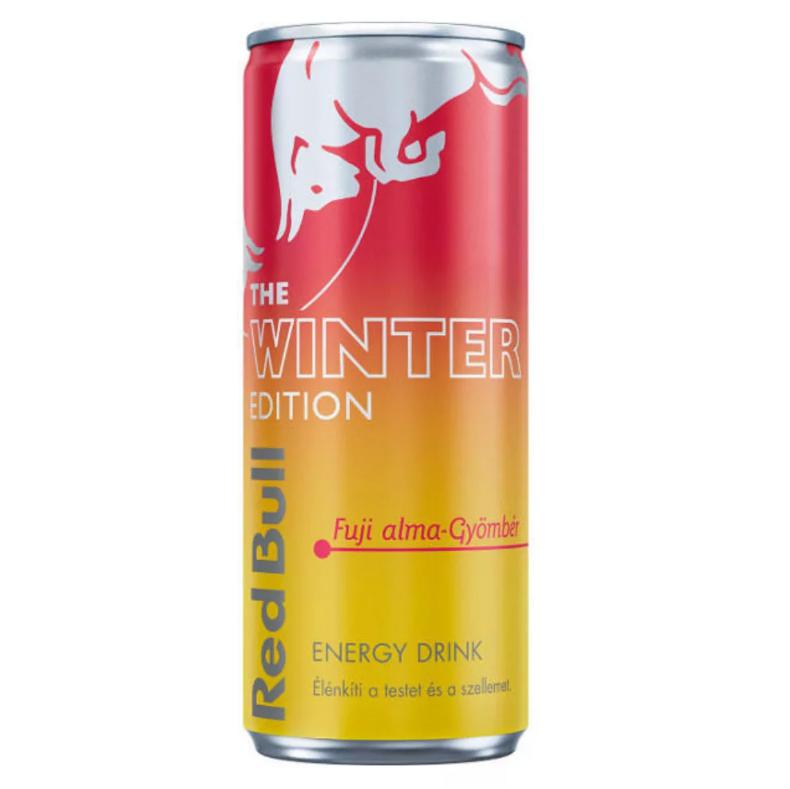 Red Bull energiaital 250ml Winter Edition Fuji alma-gyömbér + 50Ft visszaváltási díj