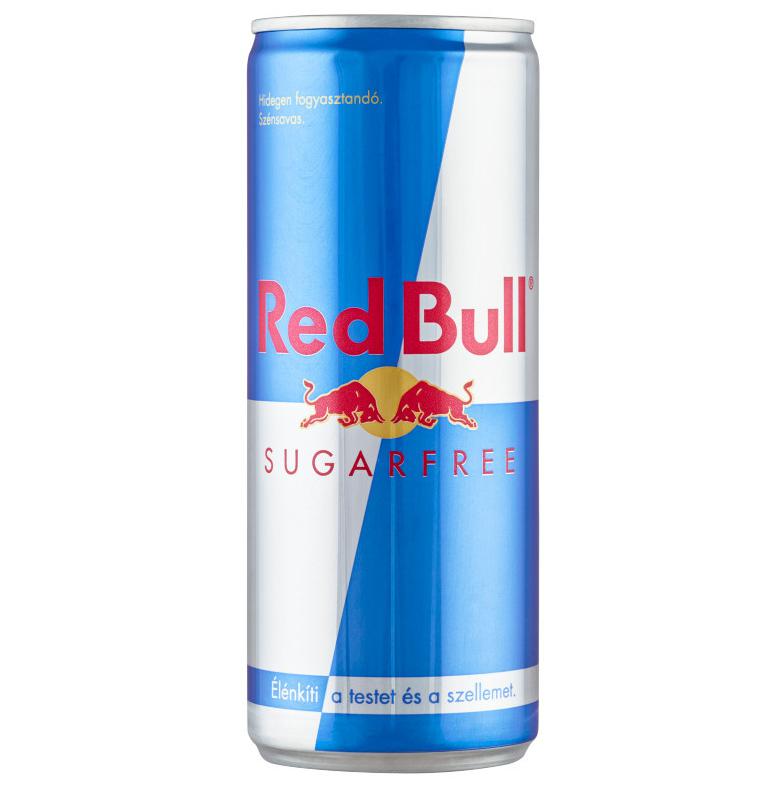 Red Bull Sugarfree magas koffeintartalmú szénsavas energiaital édesítőszerekkel 250 ml
