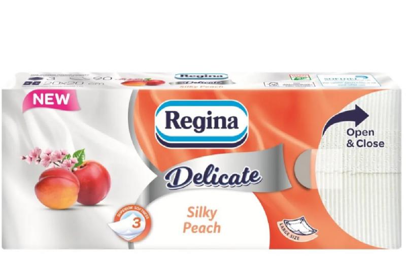 Regina Delicate papírzsebkendő 90 db-os 3 R. Barack