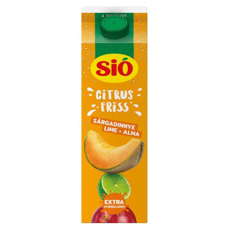 Sió Citrus Friss gyümölcsital 1L dinnye-lime 12%
