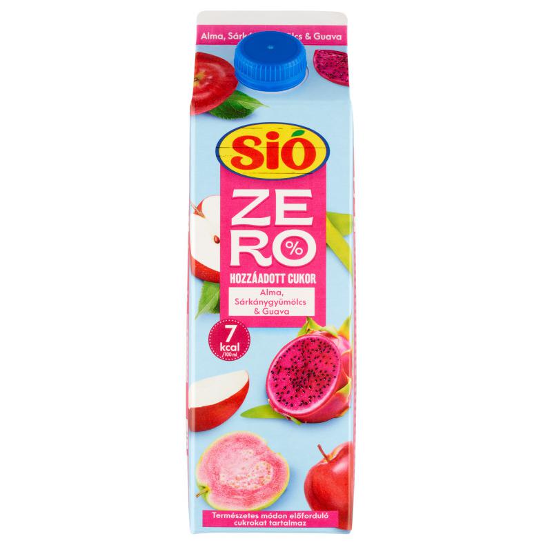 Sió Zero% hozzáadott cukor alma-sárkánygyümölcs-guava gyümölcsital 1 l