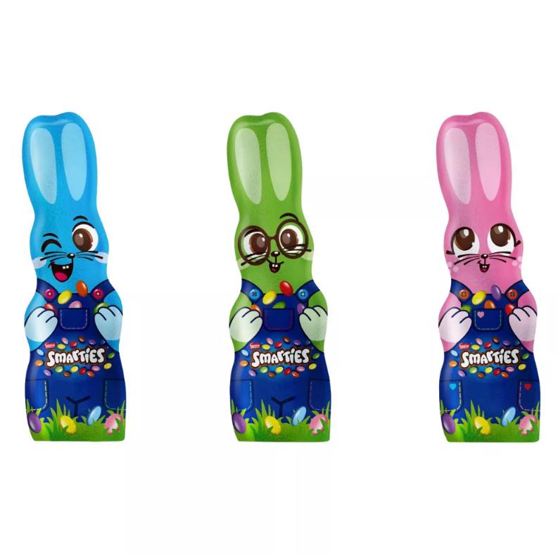 Smarties tejcsokoládé nyuszi tejcsokoládés cukor drazséval 85 g