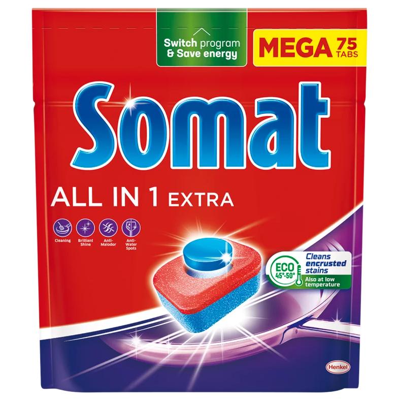 Somat All in 1 Extra gépi mosogatótabletta 75 db 1245 g