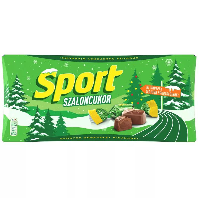 Sport tejcsokoládé szaloncukor étcsokoládéval és rum ízű töltelékkel 245g