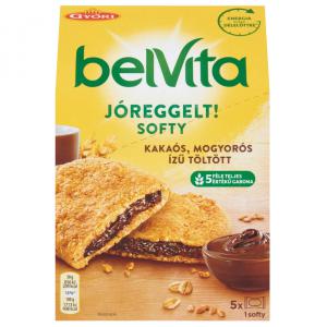 Belvita JóReggelt! Softy gabonás keksz mogyorós ízű kakaós töltelékkel 5 db 250 g
