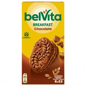Belvita kakaós, gabonás keksz csokoládédarabokkal 6 x 50 g (300 g)