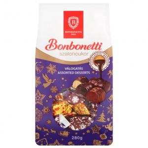 Bonbonetti szaloncukor 280g válogatás ét- és tejcsokoládéval mártva