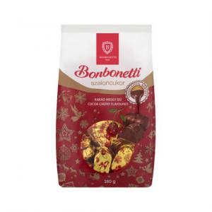 Bonbonetti szaloncukor 280g válogatás tejcsokoládé kakaós-meggy