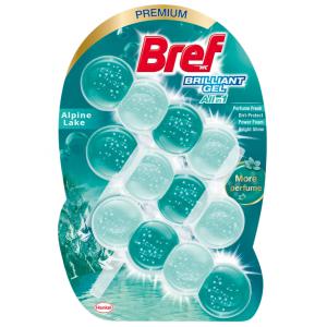 Bref Brilliant Gel Alpine Lake WC frissítő 3 x 42 g