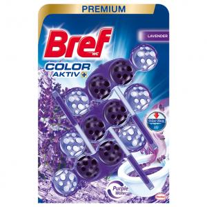 Bref Color Aktiv Lavender WC frissítő 3 x 50 g