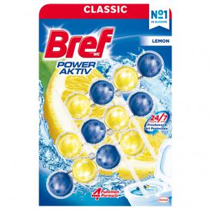 Bref Power Aktiv Lemon WC frissítő 3 x 50 g