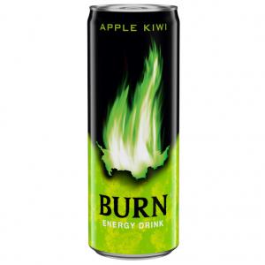 Burn szénsavas alma-kivi ízű ital koffeinnel 250 ml