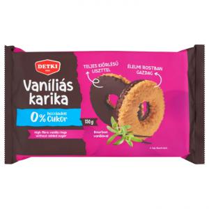 Detki vaníliás karika cukor hozzáadása nélkül, édesítőszerekkel 150 g