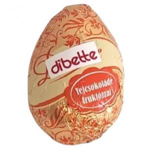 Dibette tejcsokoládé tojás 20g fruktózzal