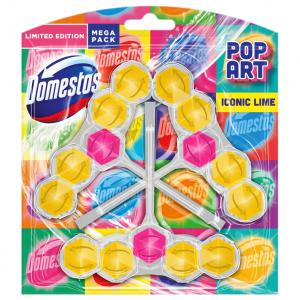 Domestos Power 5 Iconic Lime WC frissítő blokk 3 x 55 g