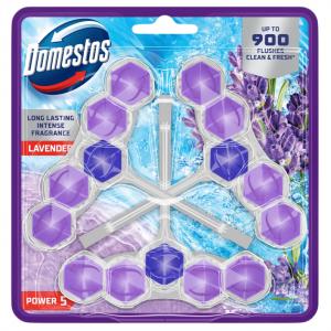 Domestos Power 5 Lavender WC frissítő blokk 3 x 50 g