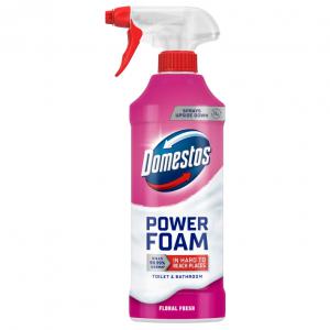 Domestos Power Foam Floral Fresh WC és fürdőszoba tisztító hab 435 ml