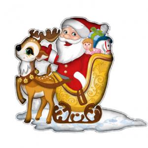 Figaro tejcsokoládé mikulás 85g szánnal