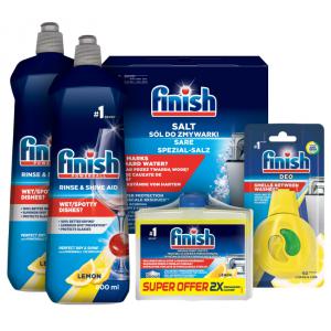 Finish Additív multipack (mosogatógép öblítőszer, só, illatosító, tisztító)