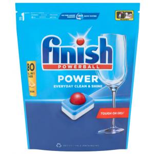 Finish Powerball Power All in 1 Citrom mosogatógép tabletta 80 db 1,28 kg