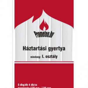Gyertya háztartási 5 dkg 4db/csom