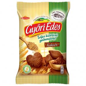 Győri Édes omlós, kakaós keksz teljes kiőrlésű búzaliszttel 150 g