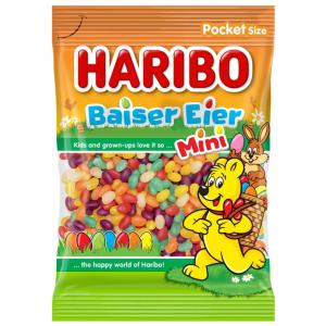 Haribo Baiser Eier Mini gyümölcsízű habosított gumicukorka drazsé 90 g